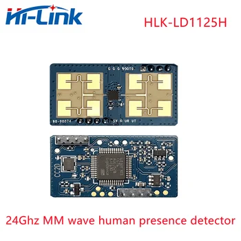 1 шт. HLK-LD1125H 24 ГГц миллиметровая волна обнаружение присутствия человека радарный датчик модуль индукционный дальномер дыхания