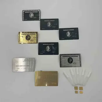 4428 лазерная резка продвинутый пользовательский высококачественный магнитная полоса член черная металлическая кредитная карта