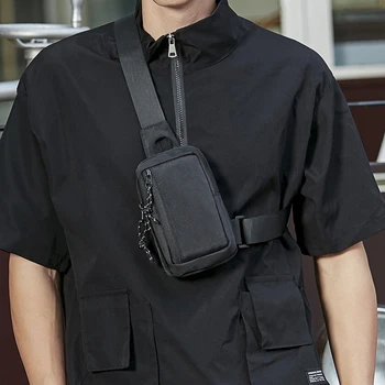 Мужская нагрудная сумка Мужская сумка на плечо Сумка через плечо Oxford Fashion Man Side Sling Crossbody Bag для мужчин 2023 Повседневная сумка Дорожные сумки для телефонов