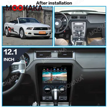 Tesla Экран Android PX6 Для Ford Mustang 2010 - 2014 Автомобильный мультимедийный стереоплеер CARPLAY Радио GPS Навигационное головное устройство