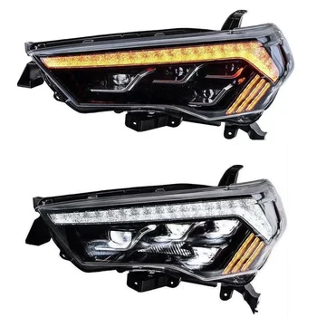 KLT Автозапчасти нового дизайна Черный корпус с динамическим поворотом Автомобильная светодиодная головка для головок 4Runner 2014-2020