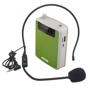 Rolton K300 Портативный усилитель голоса с зажимом для ремня Гарнитура Микрофон Радио Поддержка FM TF Mp3 Динамик Мегафон