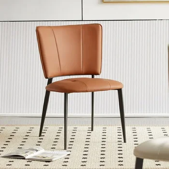  Скандинавские домашние обеденные стулья Ресепшн с подушками Современные минималистичные обеденные стулья Роскошная расслабляющая мебель Silla Comedor WZ50DC