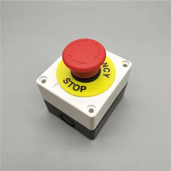 Кнопочный выключатель с блоком управления, блок кнопок с 1 отверстием, кнопка старт-стоп лифта, аварийная остановка, выключатель питания