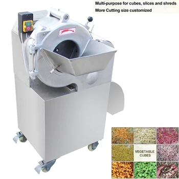 Многофункциональная лукорезка Автоматическая машина для нарезки овощей большой емкости Электрическая машина для нарезки овощей
