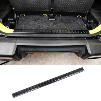  Задняя крышка багажника автомобиля Внутренняя защита задней двери Задний бампер Порог Пластина для Suzuki Jimny JB64 JB74W 2019 2020 Черный