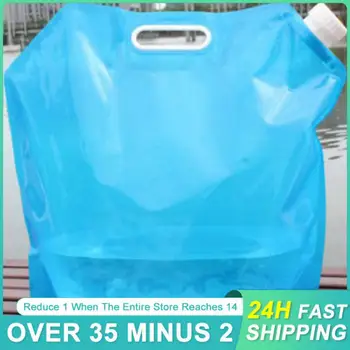  Открытый складной мешок для воды 5 л Велоспорт Кемпинг Портативная сумка для хранения воды Пластиковый бассейн для воды Пешие прогулки Инструмент выживания