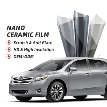 50 см X3 м Нано Керамика IR80% UV99% Антибликовый УФ Защита от ультрафиолета Высокая теплоизоляция Солнечная Авто Авто Тонировка окон Пленка Окна Наклейка