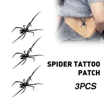 Spider Pattern Временные татуировки для женщин Рука Сексуальные Водонепроницаемые Татуировки Наклейки Милое Искусство Долговечный Мультфильм Y2K Поддельная Татуировка
