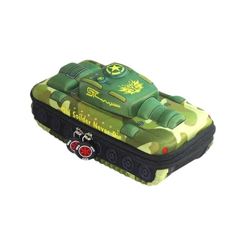 EVA 3D Tank Пенал Для Мальчиков Креативный Простой Карандаш Сумка Большая Ручка Сумка Вместимость Школьные принадлежности Высокое качество