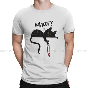 Pew Pew Madafakas Cat Animal TShirt Для мужчин с ножом Юмор Летняя футболка Футболка Новинка Модный Свободный