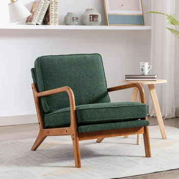 COOLMORE Кресло с деревянным каркасом, Современное акцентное кресло Кресло для гостиной
