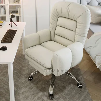 Kawaii Белый компьютерный стол Кресла Кресла Лаунжи Откидывающиеся Индивидуальное роскошное кресло руководителя Gamer Cadeira Eiffel Мебель Офисы