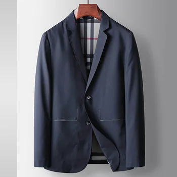 Z306 -Костюм мужской тонкий повседневный солнцезащитный крем, эластичный маленький костюм весна и осень одинарный западный пиджак рубашка лето