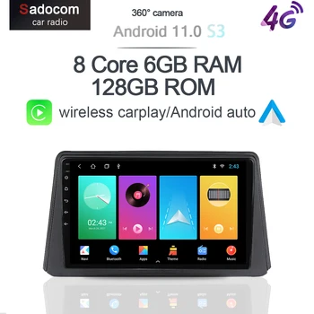 360 Камера 6G + 128G Android 11.0 Автомобильный DVD-плеер GPS WIFI Bluetooth Радио Для Opel Mokka 2012 - 2016 Для Buick Encore 2013 - 2019