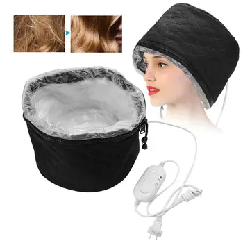 Регулируемая электрическая нагревательная шапочка для ухода за волосами с обработкой горячим маслом (вилка США, 110 В)