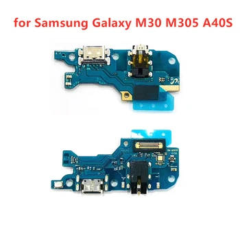 для Samsung Galaxy M30 M305 A40S USB Зарядное устройство Порт Док-разъем Плата печатная плата Лента Гибкий кабель Зарядка Порт Замена компонентов