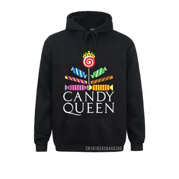 Забавный подарок Candy Queen для любителя леденцов на палочке, сладкоежек Женщины Пуловер Новейшие толстовки Normcore Мужские толстовки с принтом Зима