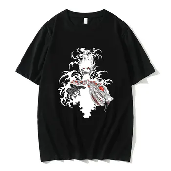 Японское аниме Hellsing Vampire Alucard Графическая футболка Мужская манга Harajuku Футболки Мужчины Женщины Мода Повседневная Негабаритная футболка