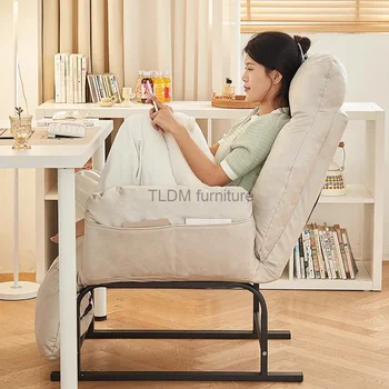 белый Роскошное кресло-реклайнер Европейский офис Уникальное крытое кресло для чтения Минималистичный дизайн Салон Meuble Мебель для спальни