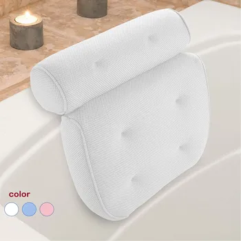 Нескользящая подушка для ванны Мягкая подушка для ванны Подушка для ванны Подушка для ванны с присоской для шеи и спины Ванная комната P82
