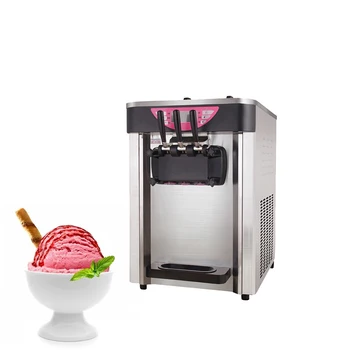 20-25 л / ч Машина для мягкого мороженого, Коммерческая машина для мороженого из нержавеющей стали, Машина для шоколадного мороженого