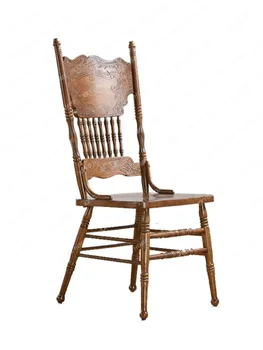  Виндзорский стул из массива дерева Ретро стул Средневековый обеденный стул Кресло в европейском стиле