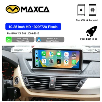MAXCA 10,25-дюймовый беспроводной Carplay Android авто мультимедийный плеер AirPlay Auto Link для навигатора BMW X1 E84