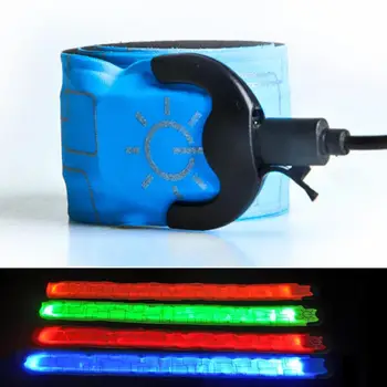  Подсветка браслета USB Зарядка Светоотражающее снаряжение для бегунов Светящиеся аксессуары для отдыха на свежем воздухе для бегунов Байкеры Ходунки