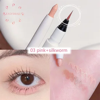 матовый розовый лежачий шелкопряд ручка цвет натуральный осветляющий блеск тени для век карандаш мерцающий клей подводка для глаз водостойкий корейский макияж