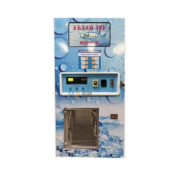  Горячая распродажа Крытый 450 кг в день Открытый торговый автомат самообслуживания со льдом Автоматический торговый автомат по производству пресноводного льда