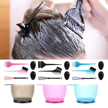 3 комплекта Набор чаш для волос Щетки Расческа Аппликатор для окрашивания волос Наборы