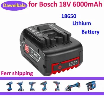 2023 Новое зарядное устройство для литий-ионного аккумулятора Bosch Electric Drill 18V 6000mAh BAT609,BAT609G,BAT618, BAT618G, BAT614 Charger18650
