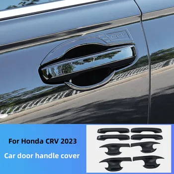Наклейки на ручку дверной чаши автомобиля для Honda CRV 2023 ABS Наружная защитная крышка дверной ручки Аксессуары для украшения автомобиля