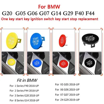 2 шт. Для BMW G20 / M3 G80 Одна кнопка Старт Стоп Кнопка Выключатель Зажигания Ключ Авто Модификация