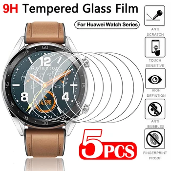 Защитная пленка из закаленного стекла для Huawei Watch GT3 GT 2 3 Pro 46 мм Смарт-часы Взрывозащищенная HD Прозрачная защитная пленка для экрана