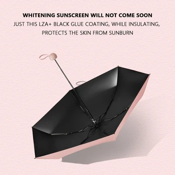 Капсульный зонтик Солнечный и дождливый Двойное использование Защита от солнца На открытом воздухе Портативный мини-зонтик