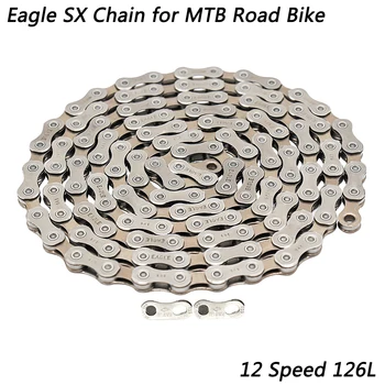 SX Eagle 12 Скорость 12 В для MTB Шоссейный велосипед Цепь 126 звеньев Power Lock Quick Link Велоспорт Оригинальные запчасти для велосипедов
