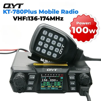 QYT KT-780 Plus Высокая мощность 100 Вт УКВ 136-174 МГц или 75 Вт УВЧ 400-480 МГц Автомобильное радио / мобильный трансивер KT780 Приемопередатчик дальнего действия