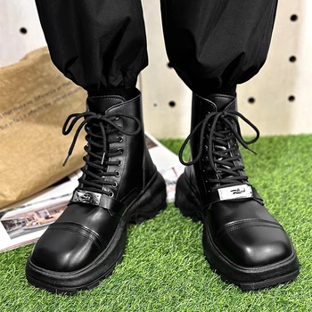  Мужские ботинки Чукка Водонепроницаемые кожаные повседневные ботинки на шнуровке до щиколотки Оксфордские сапоги Повседневная классическая обувь для мужчин