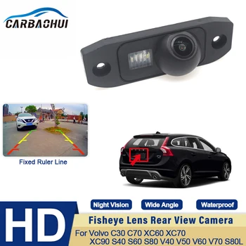 HD Рыбий глаз Беспроводная автомобильная камера заднего вида ночного видения Starlight для Volvo C30 C70 XC60 XC70 XC90 S40 S60 S80 V40 V50 V60 V70 S80L