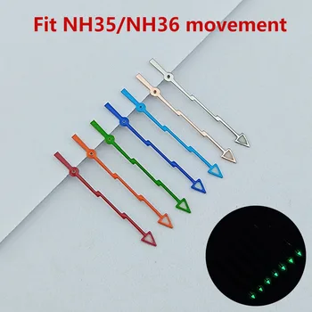 NH35/NH36 стрелки для часов Зеленые светящиеся Fit NH35/NH36 механизм аксессуары часы