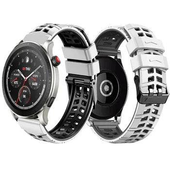 Новинка22 мм Силиконовый браслет для Amazfit GTR 4 3 Pro 2 2e Силиконовый ремешок Amazfit GTR 47 мм Сменный браслет Смарт-часы