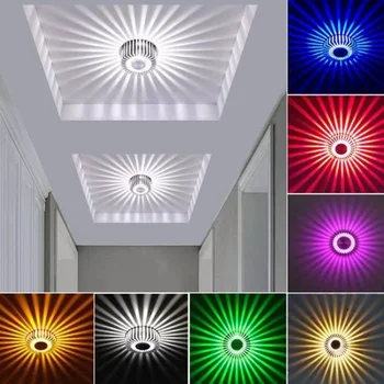 Современный светодиодный потолочный светильник Встраиваемый точечный светодиодный потолочный светильник Накладной красочный точечный светильник для гостиной Коридор Бар KTV Вечеринка