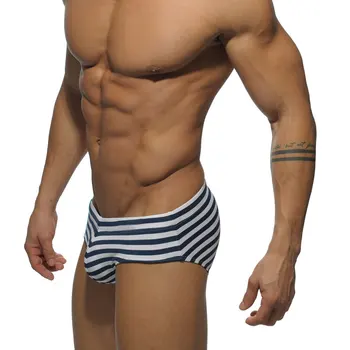 сексуальный с чашками плавки для купания новый стиль купальники мужские модные трусы с печатью мужские треугольные дышащие мужские купальники