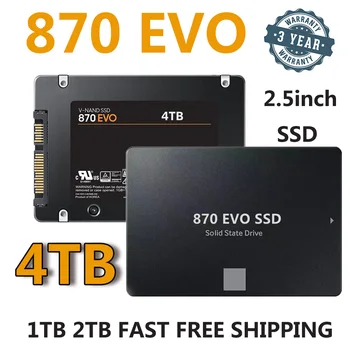 2024 Бренд SSD 870 EVO SATAIII 4T 2 ТБ 1 ТБ Внутренний твердотельный диск HDD Жесткий диск 560 МБ / с 2,5-дюймовый ноутбук Настольный ПК Оригинал