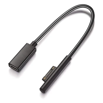 Подключение Surface к USB-C Зарядный кабель, совместимый с ноутбуками Surface Pro7, Go2, Pro6, 5/4/3, 1/2/3 и Surface Book