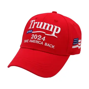 Трамп 2024 Президент ДональдТрамп Сохранить Америку Кепки отличного качества Шляпа с вышивкой Верните Америку Шляпа