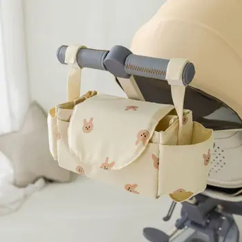 корейская подвесная детская сумка для коляски с вышивкой медведь коляска органайзер для путешествий держатель для детских бутылочек на открытом воздухе большой емкости сумки для подгузников