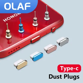 Olaf Type C Plug Пылевая заглушка 3,5 мм Разъем для наушников Сим-карта USB Type-C Антипылевая заглушка для Samsung Xiaomi Универсальный разъем порта зарядного устройства